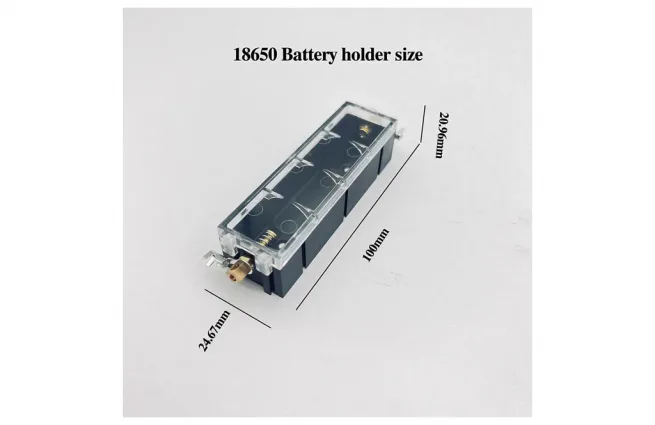 1 Slot 18650 Battery Holder Slot Size