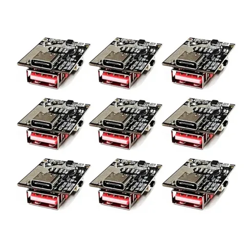 9pcs 18650&21700 PD18W Charging Board