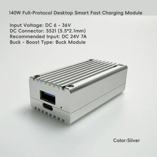 Bistook Fast Charge Cube 140W Full-Protocol Desktop Smart Fast Charging Module